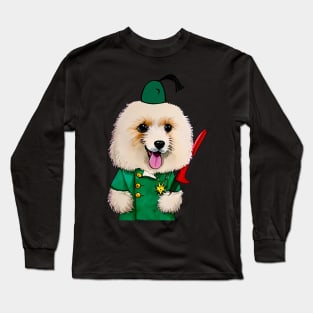 Dog with Knife Long Sleeve T-Shirt